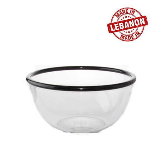 Gab Plastic Serving Bowl with Rim - 18cm