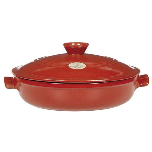 Emile Henry Flame Round Saut√© Pan, 25cm - 1.9 liters