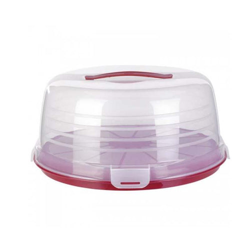 Curver Large Round Plastic Cake Box with Handle