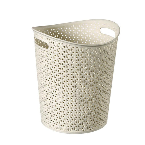Curver My Style Paper Bin - 12 Liters, Brown or Off White