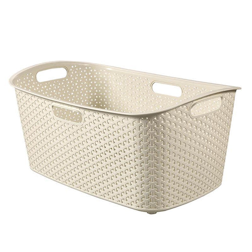 Curver My Style Laundry Basket - 47 Liters, Off White or Dark Brown