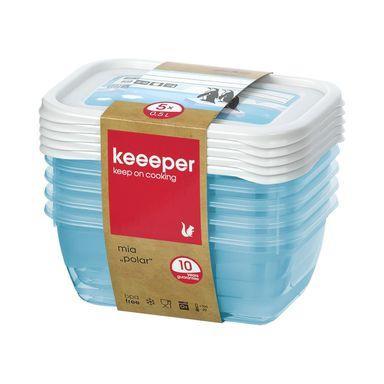 Keeeper Mia Polar 5-Piece Freezer Food Containers - 0.5L