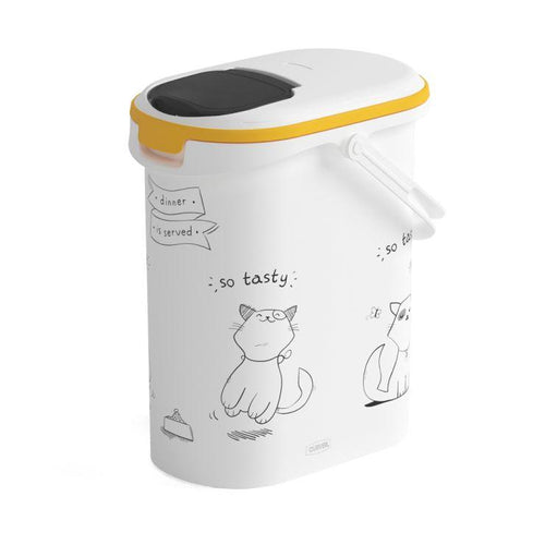 Curver Pet Dry Food Container with Cat Graphics - 4 Kg
