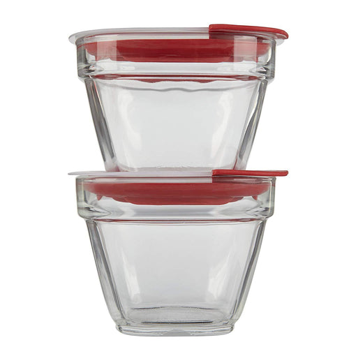 Rubbermaid Square Glass Food Container - 0.3 liters (1Piece)