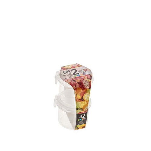 Plastic Forte 2-Piece Food Containers - 200ml