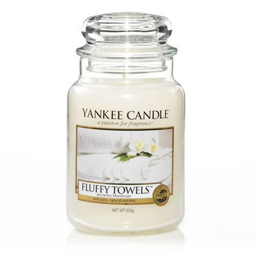 Yankee Candle Glass Jar Candle - Fluffy Towels