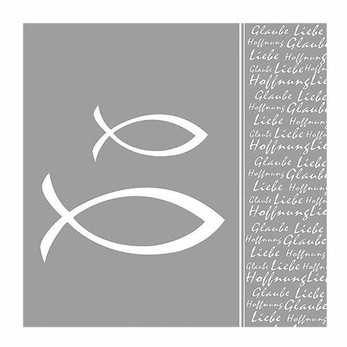 Ambiente Silver Fish Napkin - Large