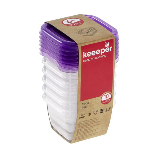 Keeeper Fredo Fresh 6-Piece Food Containers - 0.1L