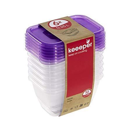 Keeeper Fredo Fresh 6-Piece Food Containers - 0.25L