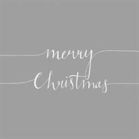 Ambiente Napkin Silver Merry Christmas Note - Large