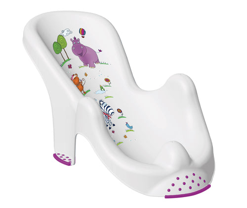 Keeeper Hippo Anatomic Baby Bath Chair - White (Leon)