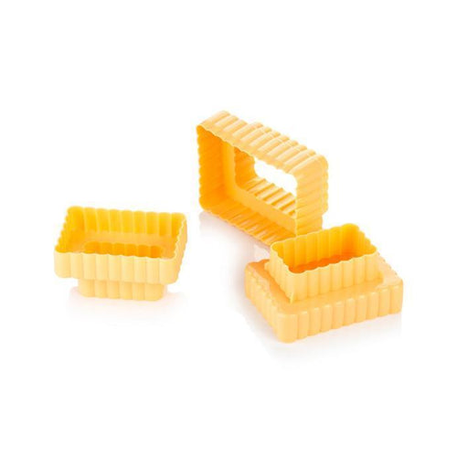 Tescoma Delicia Classic Rectangular Biscuit Cookie Cutters - Double Sided