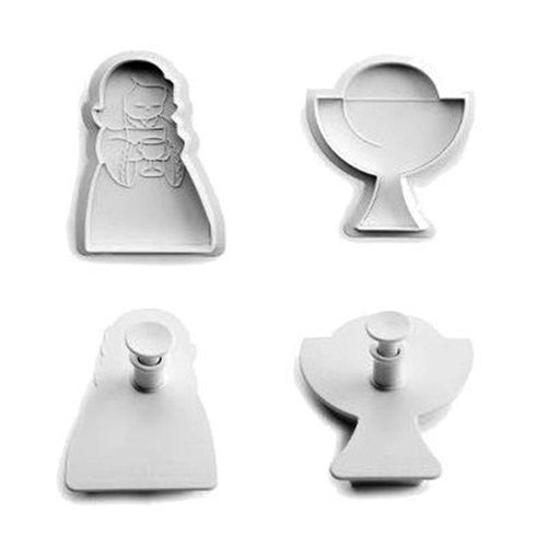 Ibili Set of First Communion Cookie Cutters for Girls