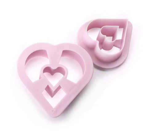 Ibili Set of 2 Heart-Shaped Doughnut Cutters