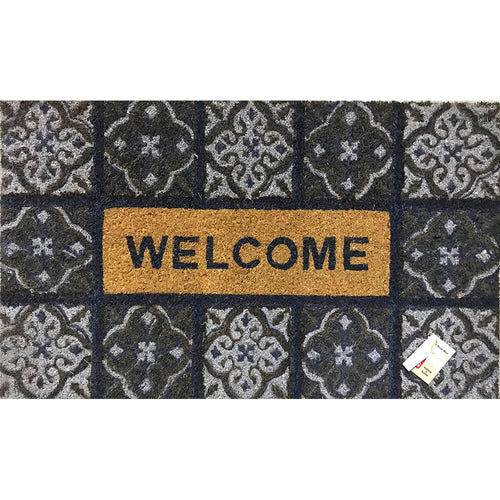 Topps Welcome Door Mat with Patterns - 45 x 75cm