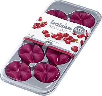 Bolsius Wax Melts Refills - Wild Cranberry - Pack of 8