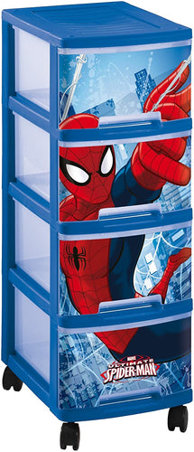 Curver Spiderman Drawers with Wheels