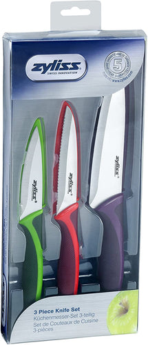 Zyliss 3-Piece Knife Set, Multi-Color