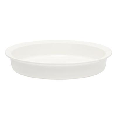 Emile Henry Round Baking Dish, 27cm - White