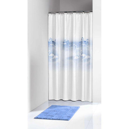 Elementals Shower Curtain - Blue Flamingo, 180 x 200cm