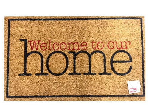 Topps Welcome To Our Home Door Mat - 45 x 75cm
