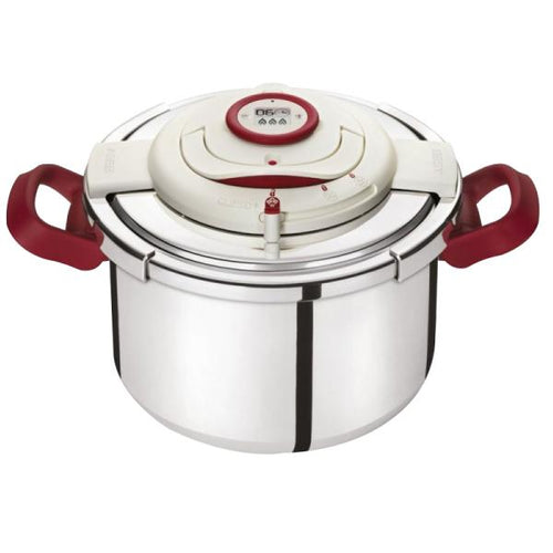 Tefal Clipso Precision Pressure Cooker with Timer and Strainer, 6L, 8L or 10L