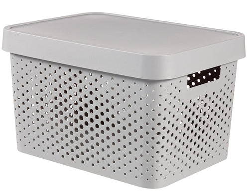Curver Infinity X-Large Dots Storage Box with Lid -17.5 Liters
