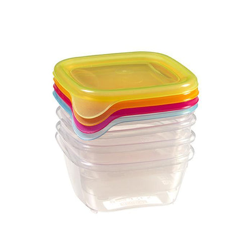 Curver Fresh & Go 4-Piece Colorful Food Containers - 0.25 Liters