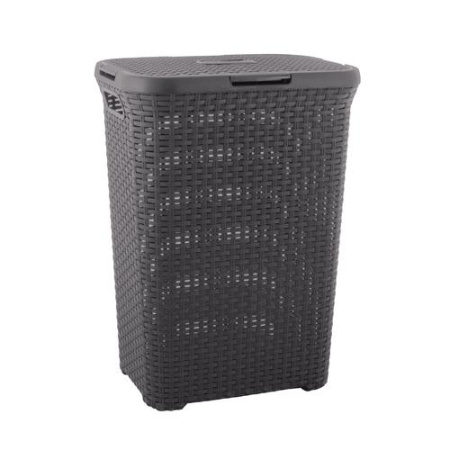 Curver Rattan Laundry Hamper- 60 Liters, Available in 3 Colors