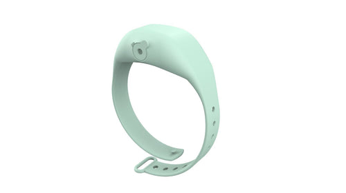 SqueezyBand Adjustable Wristband Hand Sanitizer, Green - Unisex
