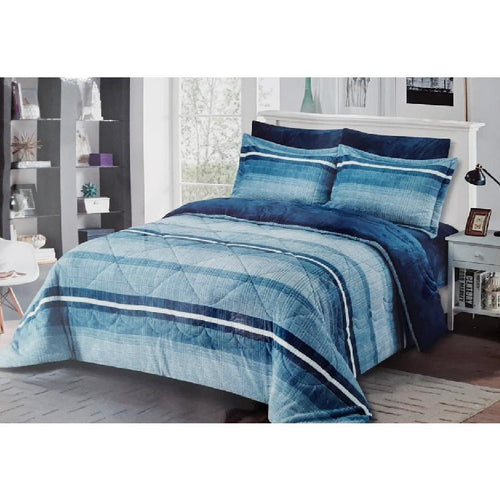 Cannon Flannel King Size Bedspread Set - 6-Piece Set, Available in Different Colors