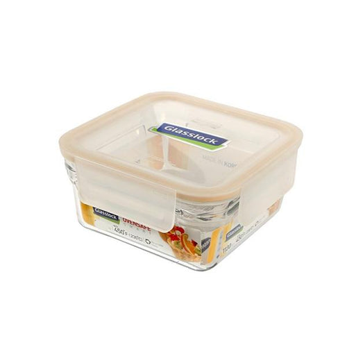Glass Lock Airtight Square Glass Food Container - 900ml