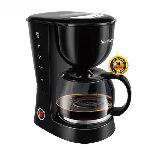 Sonifer Electric Drip Coffee Maker with Keep Warm Function, 1.25L - 800W