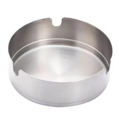 Topps Stainless Steel Ash Tray, Silver - 8cm, 10cm, or 12cm