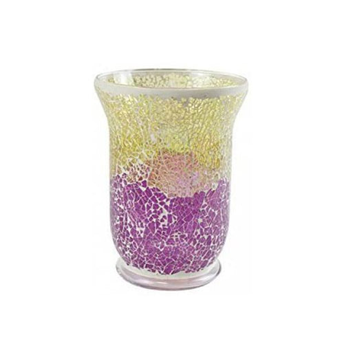 Yankee Candle Smashed Mosaic Candle Jar Holder - Purple & Gold