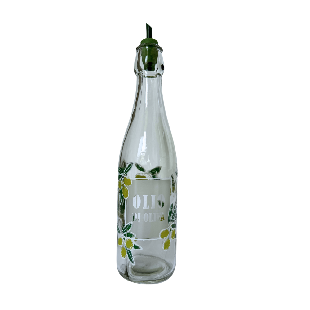 Cerve Olive Oil Glass Bottle with Spout - 0.75 Liters or 1 Liter
