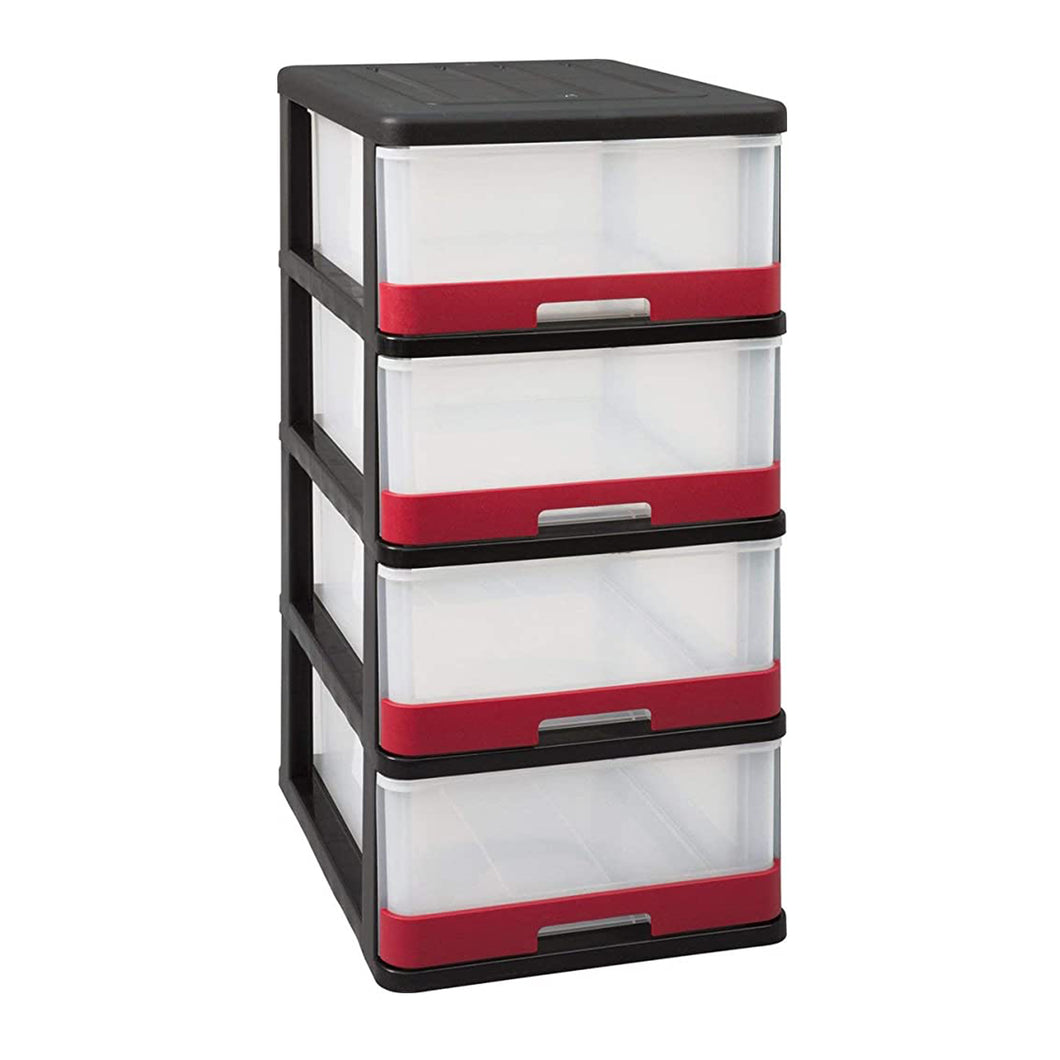 Allibert Hercule Chest of Drawers with 4 Drawers - 40 x 50 x 84cm