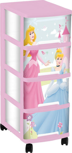 Curver Disney Princess Drawers with Wheels