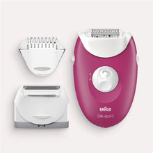 Load image into Gallery viewer, Braun Silk-√âpil 3 Epilator with 3 Extras including Shaver Head, Trimmer Cap &amp; Massage Rollers
